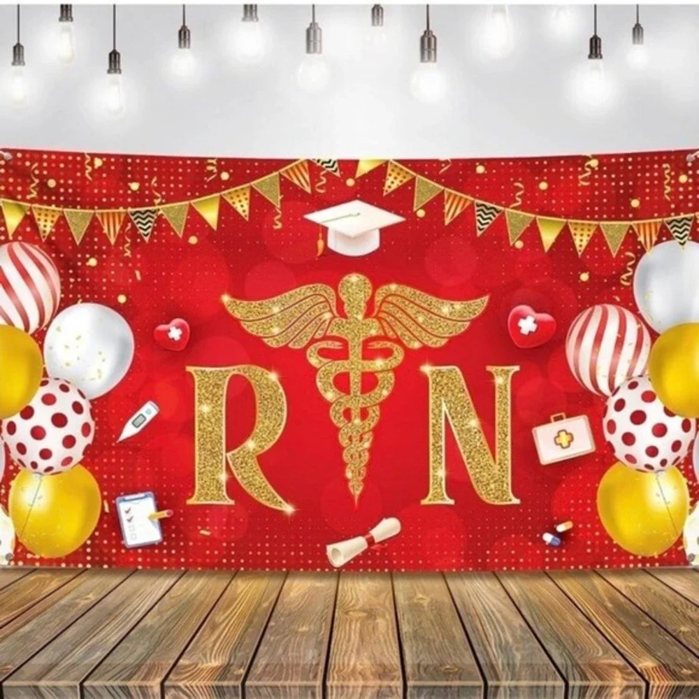 New KatchOn, RN Banner for Nurse Party Decorations - Large, 72x44 Inch | RN Grad